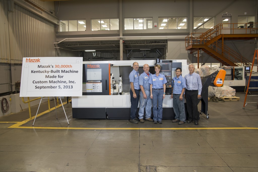Mazak rolls out 30,000th Kentucky-built machine