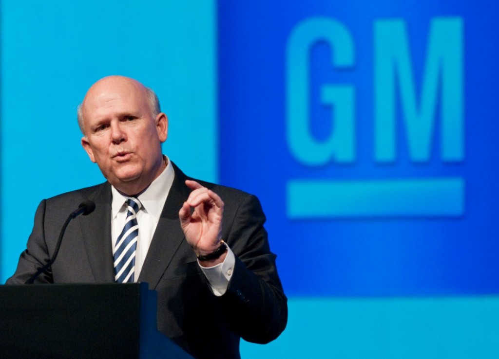 Retiring GM CEO says taxpayers gained on bailout even with paper loss