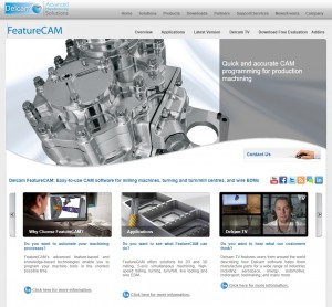 Delcam launches new web site for FeatureCAM feature-ba<em></em>sed CAM system