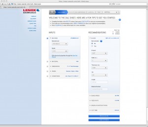 sawcalc machine_settings LENOX launches new o<em></em>nline software for band saws