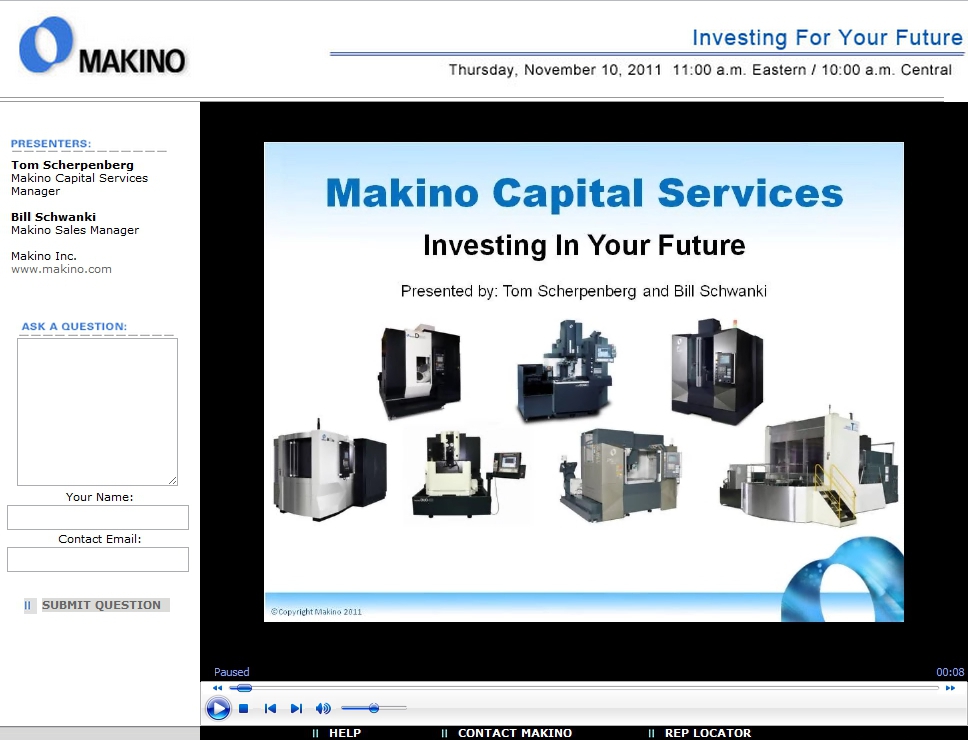 Makino announces line-up of o<em></em>nline seminars