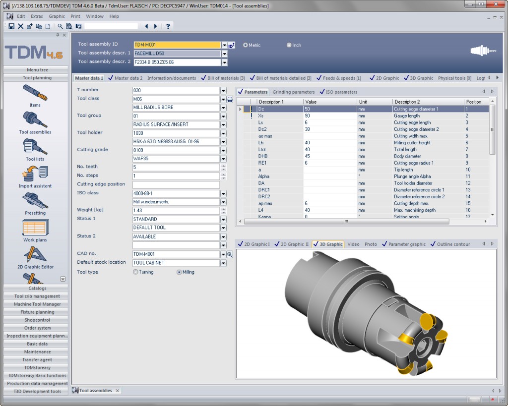 Software provides an integrated solution for tool management