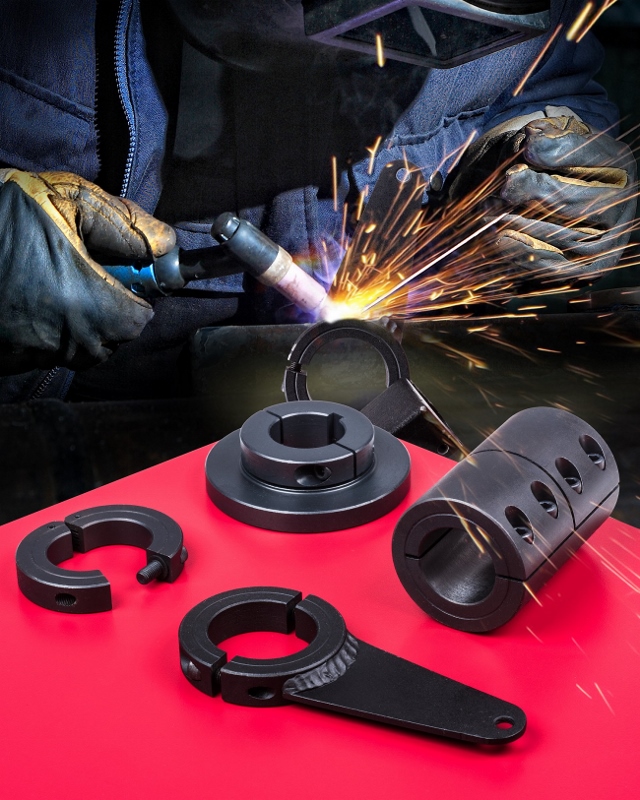 New weldable shaft collars and couplings