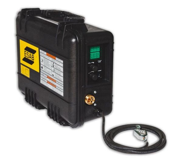 ESABs suitcase-style portable wire feeder
