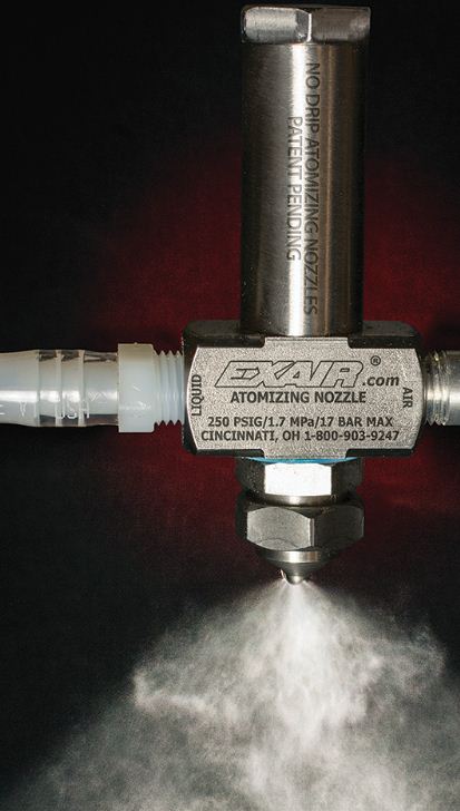 EXAIR’s No Drip Atomizing Nozzles