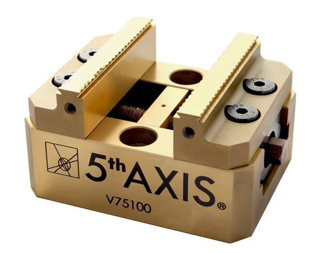 5th Axis V75100 self-centering 5 axis vise
