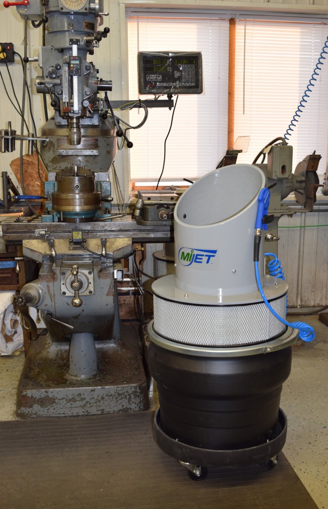 The MiJET parts cleaning and collection unit