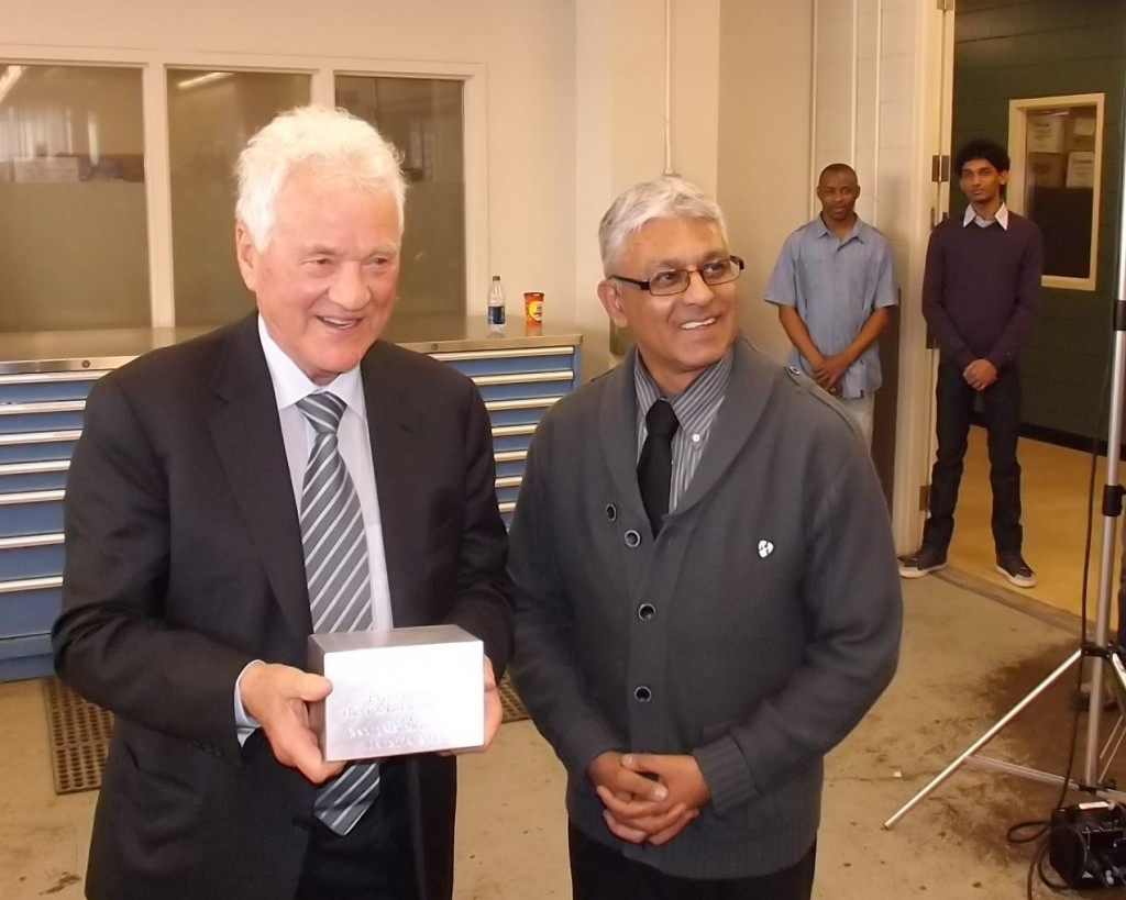 Magna founder tours George Brown campus