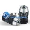 Various Drill Chucks with tool parts on lathe machine